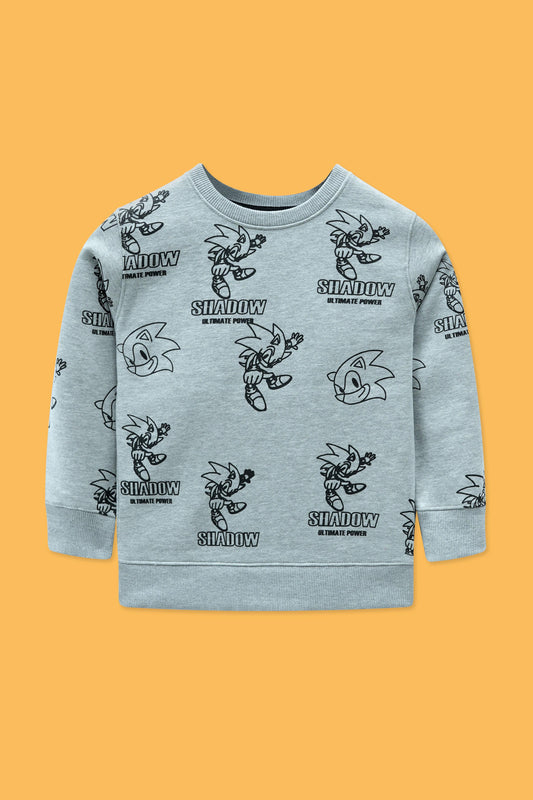 Little Boys Rotary Print Sweatshirt – Haider Grey