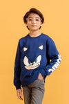 Junior Boys Screen Print Sweatshirt – Palace Blue