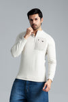 Men’s Fleece Sweatshirt - Off-White
