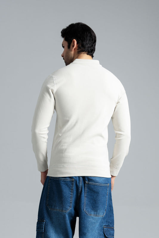 Men’s Fleece Sweatshirt - Off-White