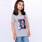Girls Printed Graphic Shirt – Haider Grey