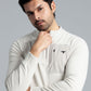 Men’s Fleece Sweatshirt - Off-White