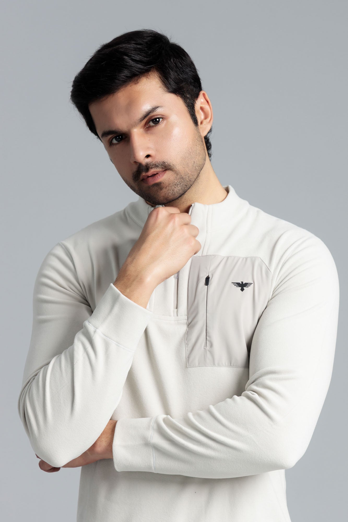 Men’s Fleece Sweatshirt - Off-White