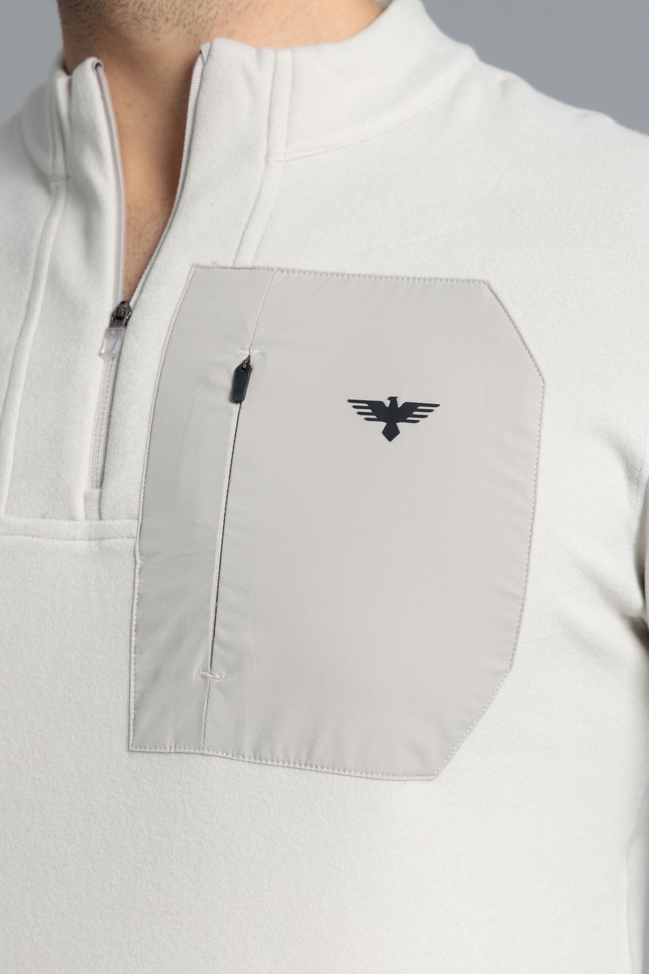 Men’s Fleece Sweatshirt - Off-White