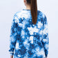 Women Sweatshirt Tie & Dye Regular Fit - Blue