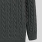 Men’s Mock-Neck Wool Jersey - Black
