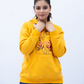 Women Pullover with SLV Panel Hoodie - Mustard