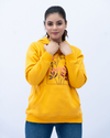 Women Pullover with SLV Panel Hoodie - Mustard