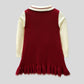 Junior Girls Wool Frock - Red