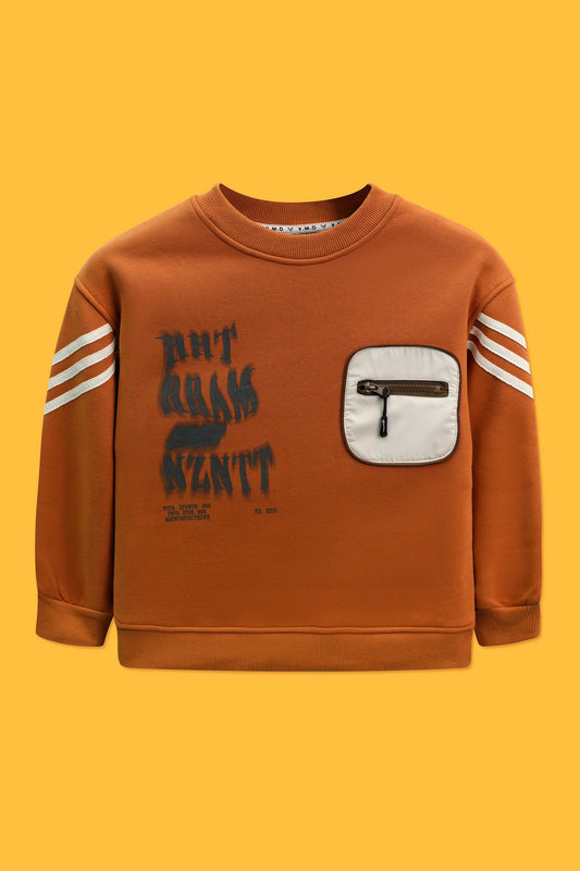 Junior Boys Two-Piece Outfit - Rust