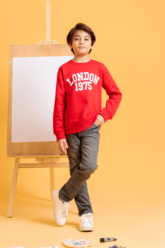 Junior Boys Embroidered Sweatshirt - Rubiconda