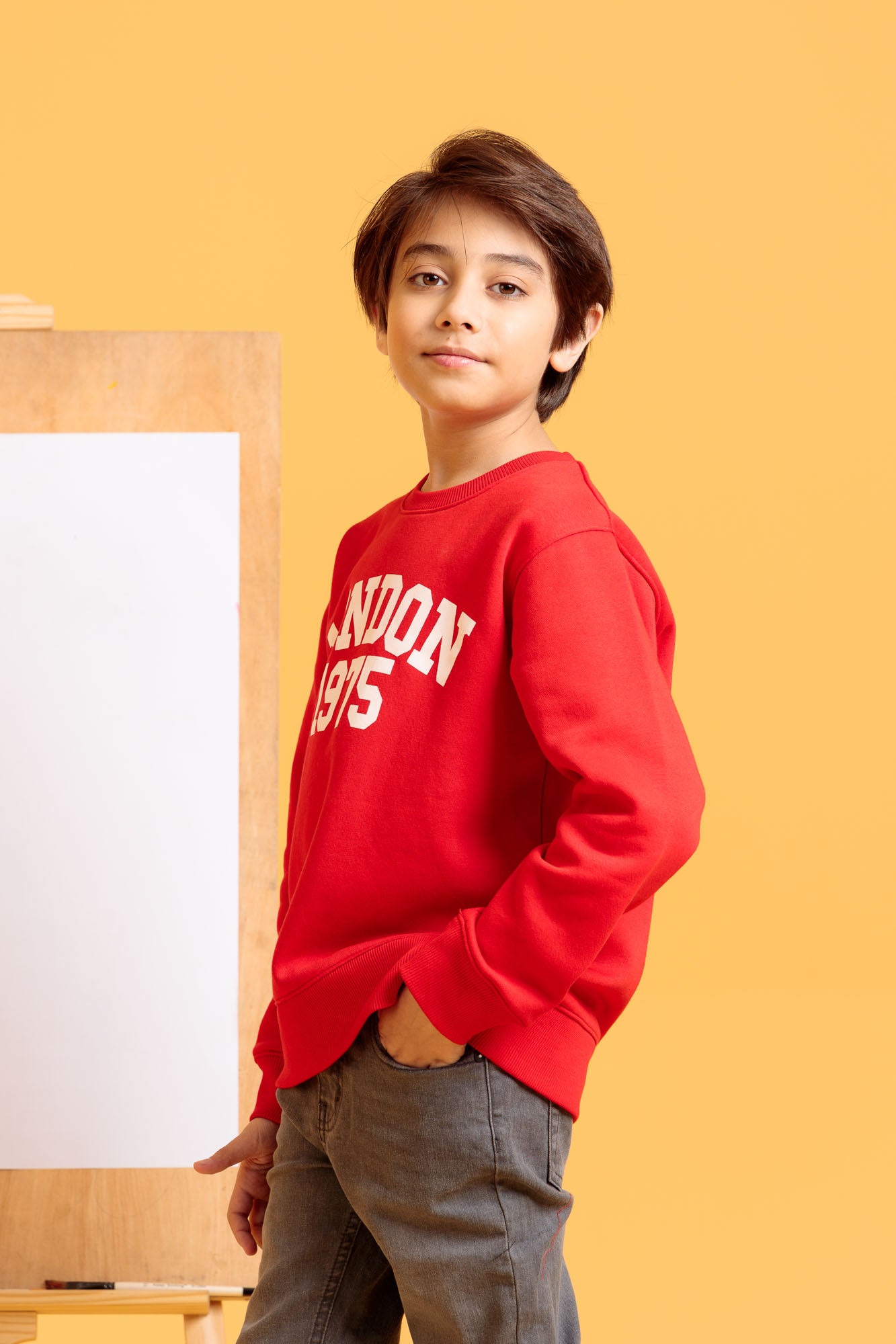 Junior Boys Embroidered Sweatshirt - Rubiconda