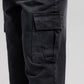 Women Loose Fit Cargo Denim Jeans - Charcoal