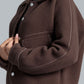 Women’s Oversized Wool Coat - Chocolate Malt