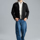 Men’s Soft & Fuzzy Suede Jacket - Black