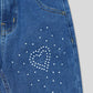 Girls Straight Fit Jeans - Dark Blue