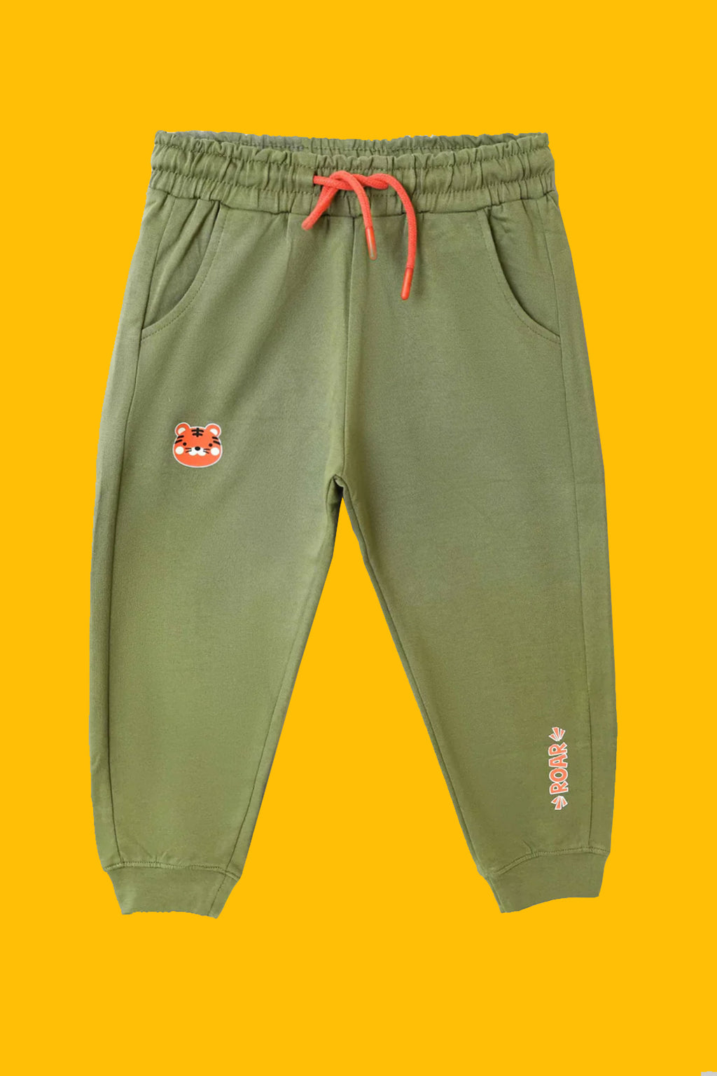 Little Boys' Terry Fleece Trousers - Deep Lichen Green