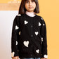 Junior Girls’ R-Neck Wool Cardigan - Black