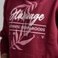 Men Pullover Hoodie with Sleeve Panel - Rhododendron