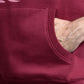 Men Pullover Hoodie with Sleeve Panel - Rhododendron
