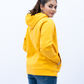 Women Pullover with SLV Panel Hoodie - Mustard