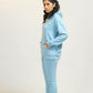 Women Tracksuit Regular - Sky Blue - Harwage
