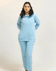 Women Tracksuit Regular - Sky Blue - Harwage