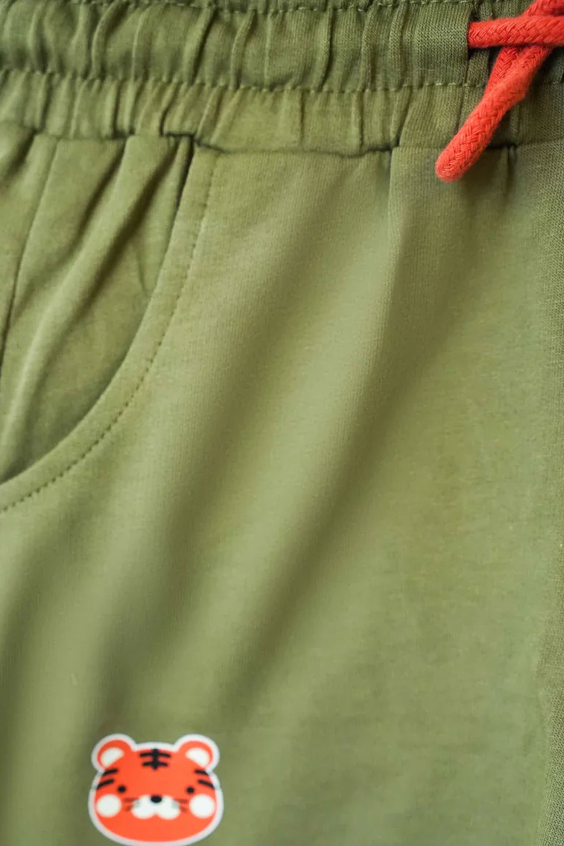 Little Boys' Terry Fleece Trousers - Deep Lichen Green