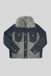 Women’s Outerwear Jacket - Faded Denim