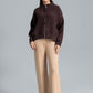 Women’s Wool Cardigan - Dark Brown