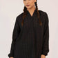 Women Ban Dress Shirt - Black