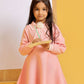 Little Girls’ Wool Frock - Tea Pink
