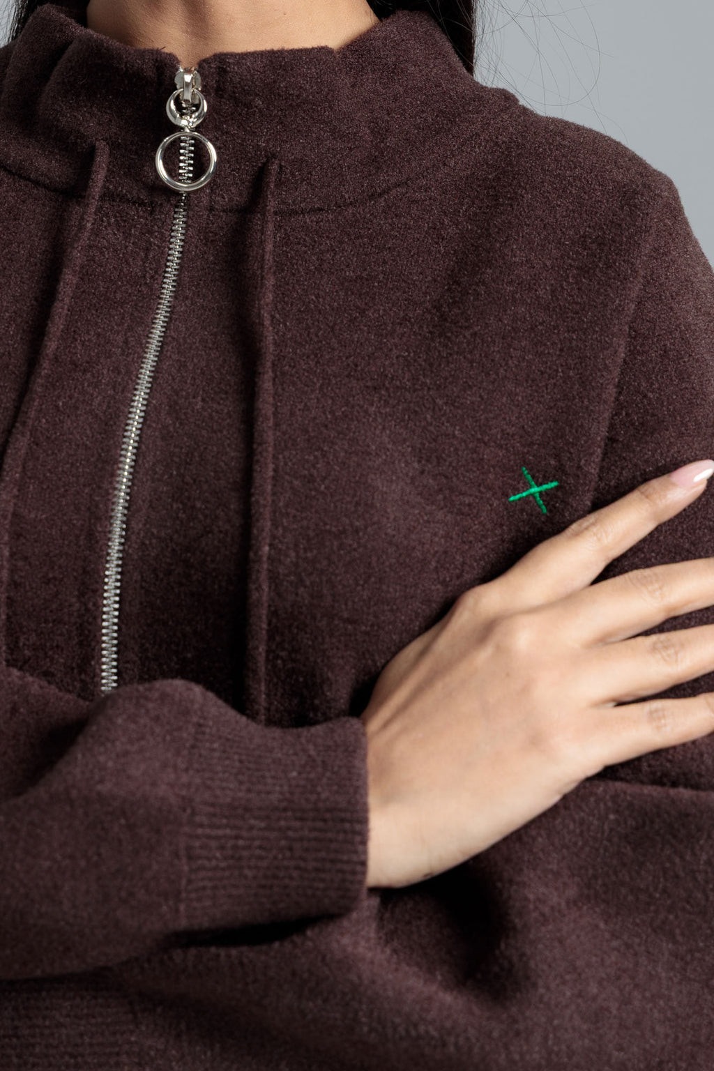 Women’s Wool Cardigan - Dark Brown