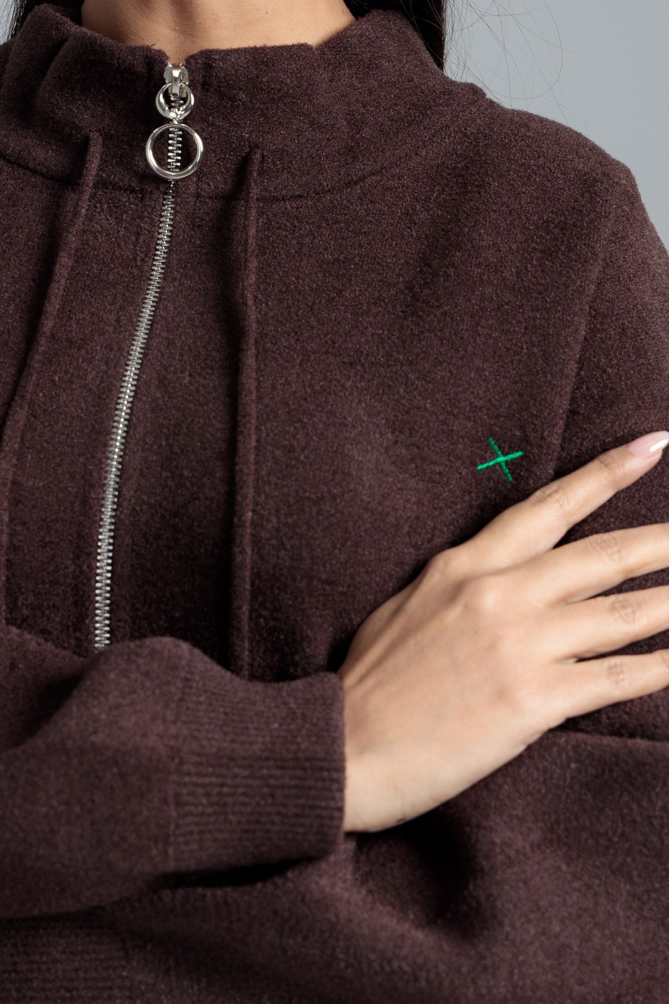 Women’s Wool Cardigan - Dark Brown