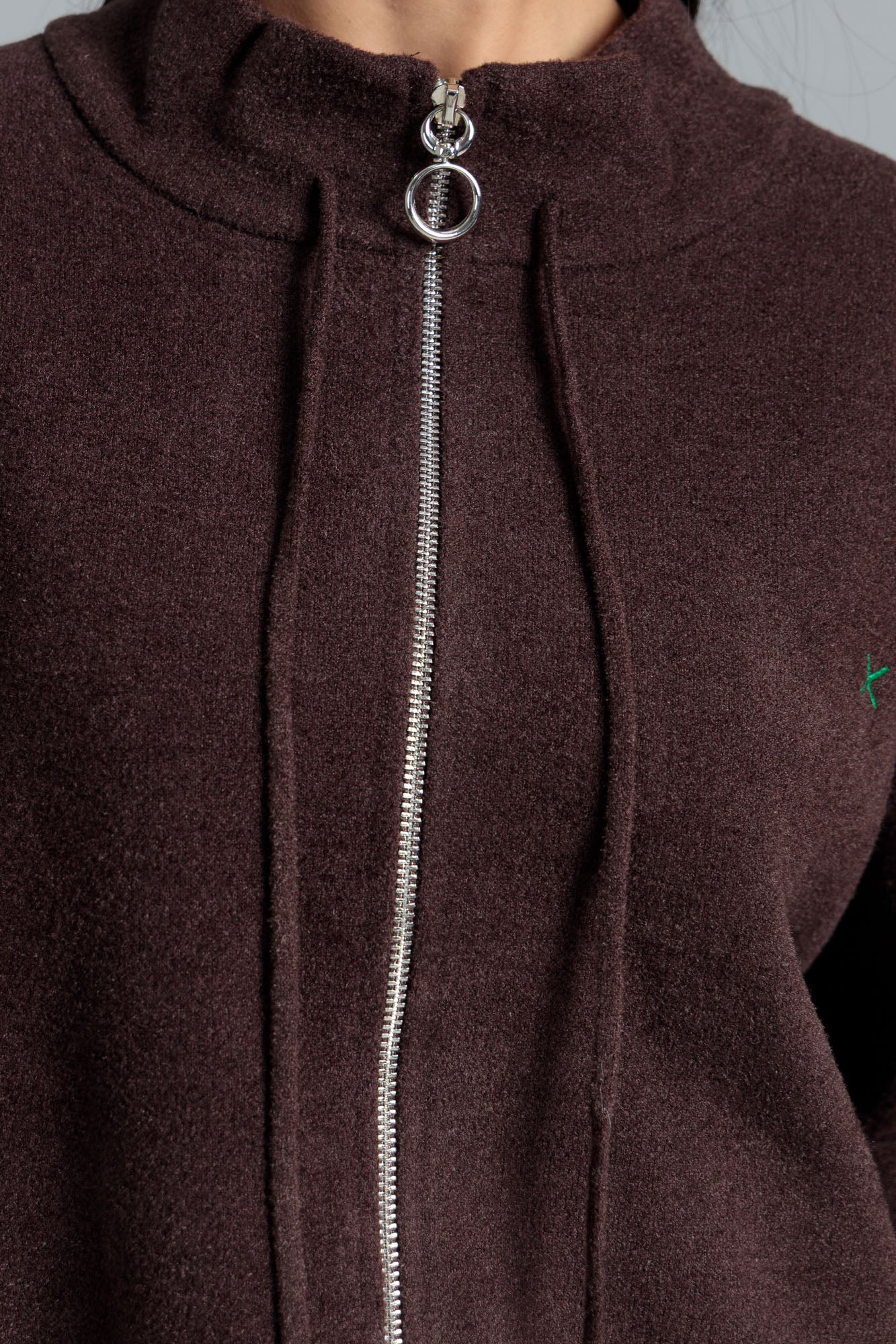 Women’s Wool Cardigan - Dark Brown