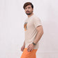 Men Printed T-Shirt - White Pepper - Harwage