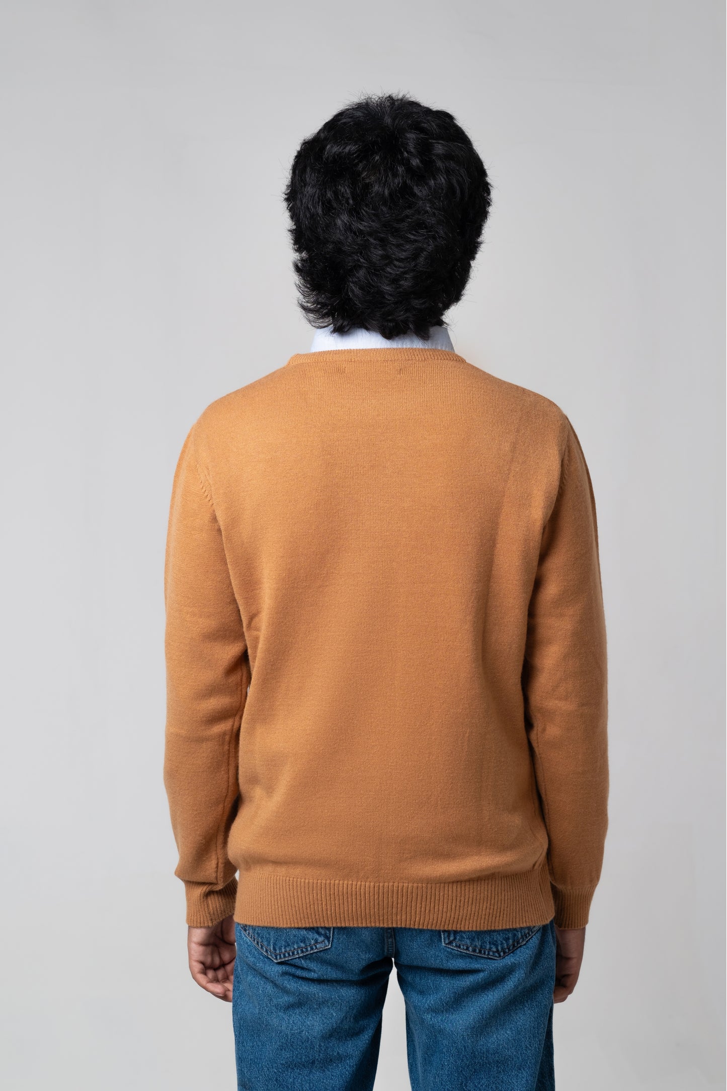 Men’s Crew Neck Sweater - Mustard