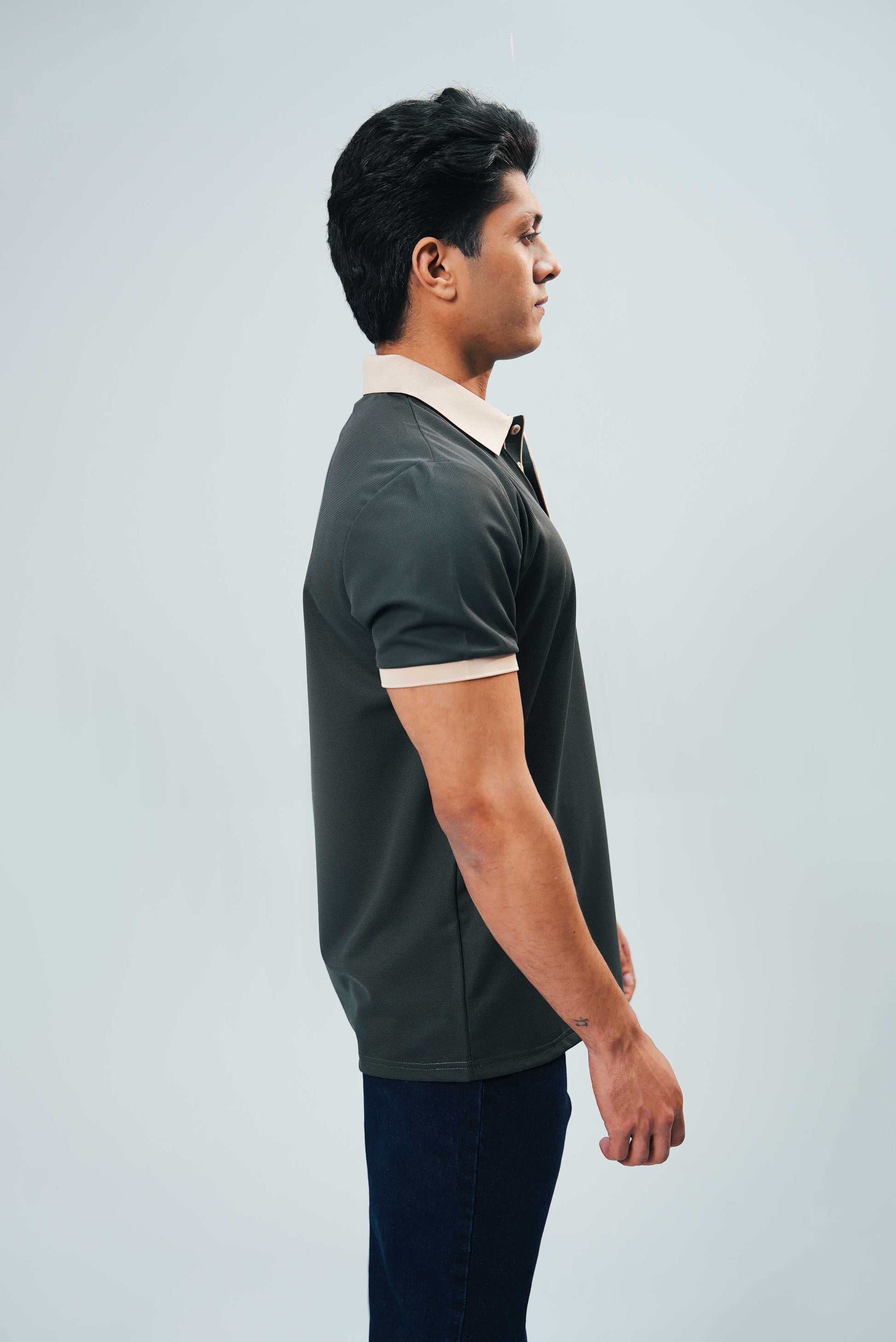 Men’s Essential Plain Polo Shirt – Dark Green