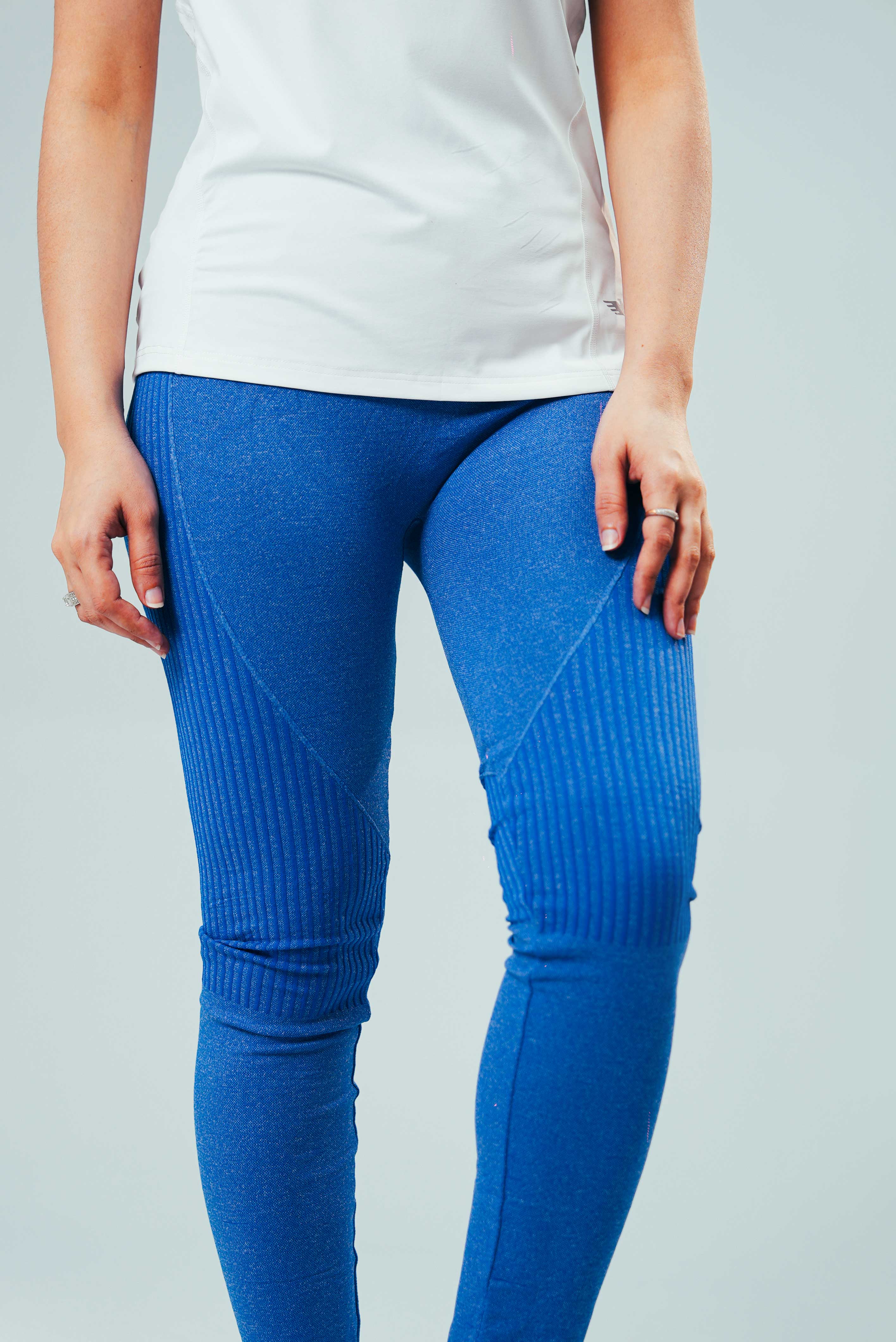 Women’s Cold Wool Tights – Blue