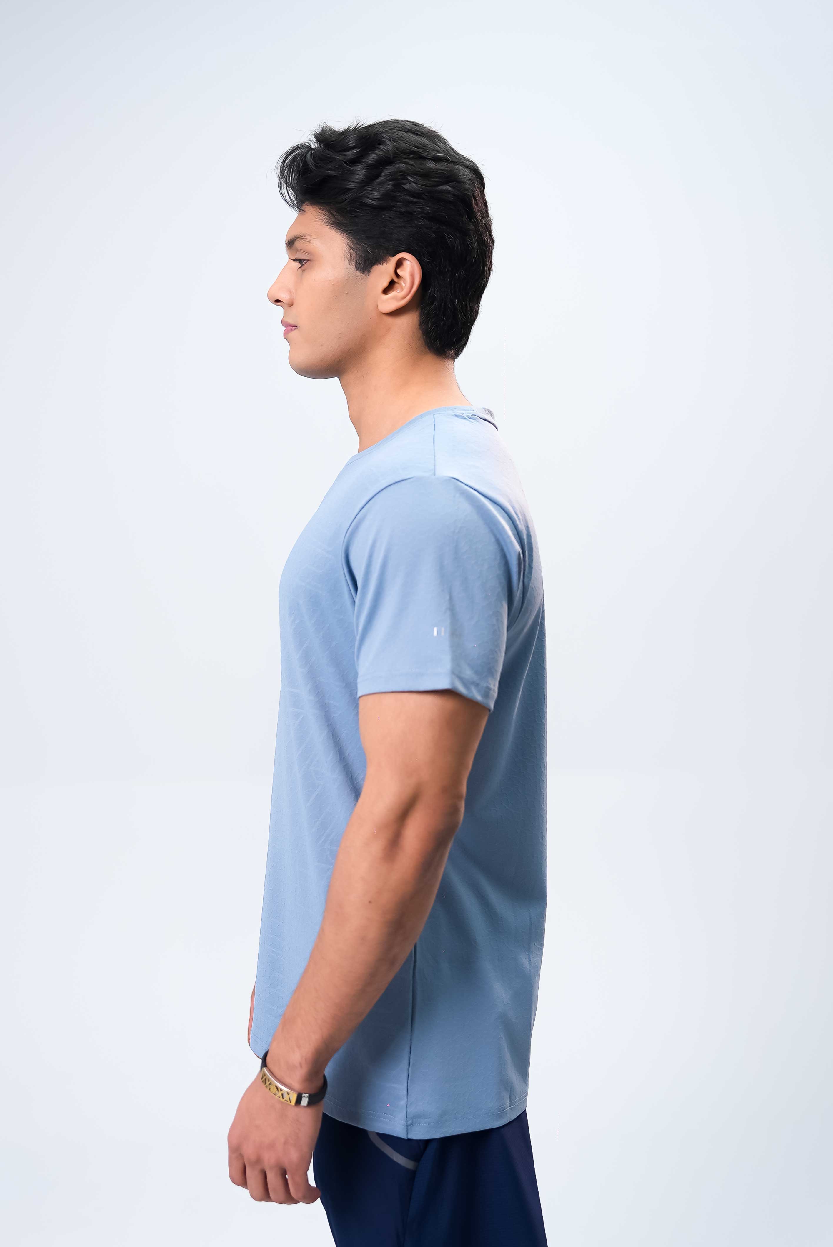 Men’s Gym Wear Top – Blue Grey