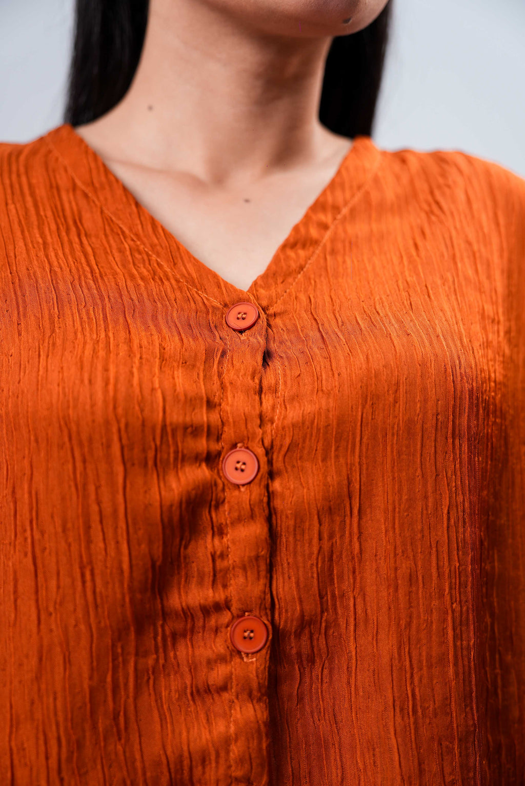 Women’s Skirt & Shine Co-Ord Set – Rust