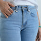 Women Straight Fit Denim Jeans - Light Blue