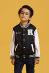 Little Boys’ Baseball Jacket - Black