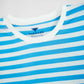 Men's Yarn Dyed Striped T-Shirt - Cyan Blue
