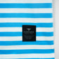 Men's Yarn Dyed Striped T-Shirt - Cyan Blue