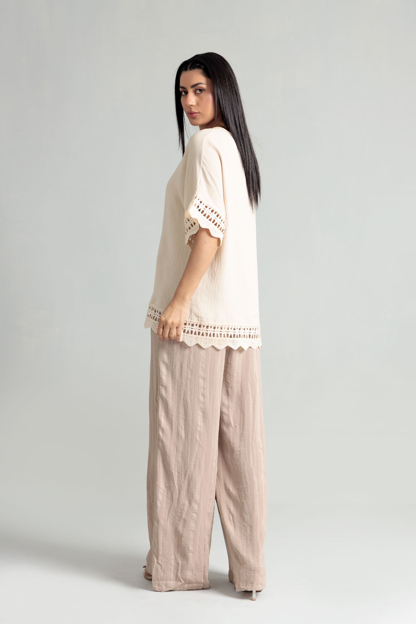 Women Blended Top - Skin