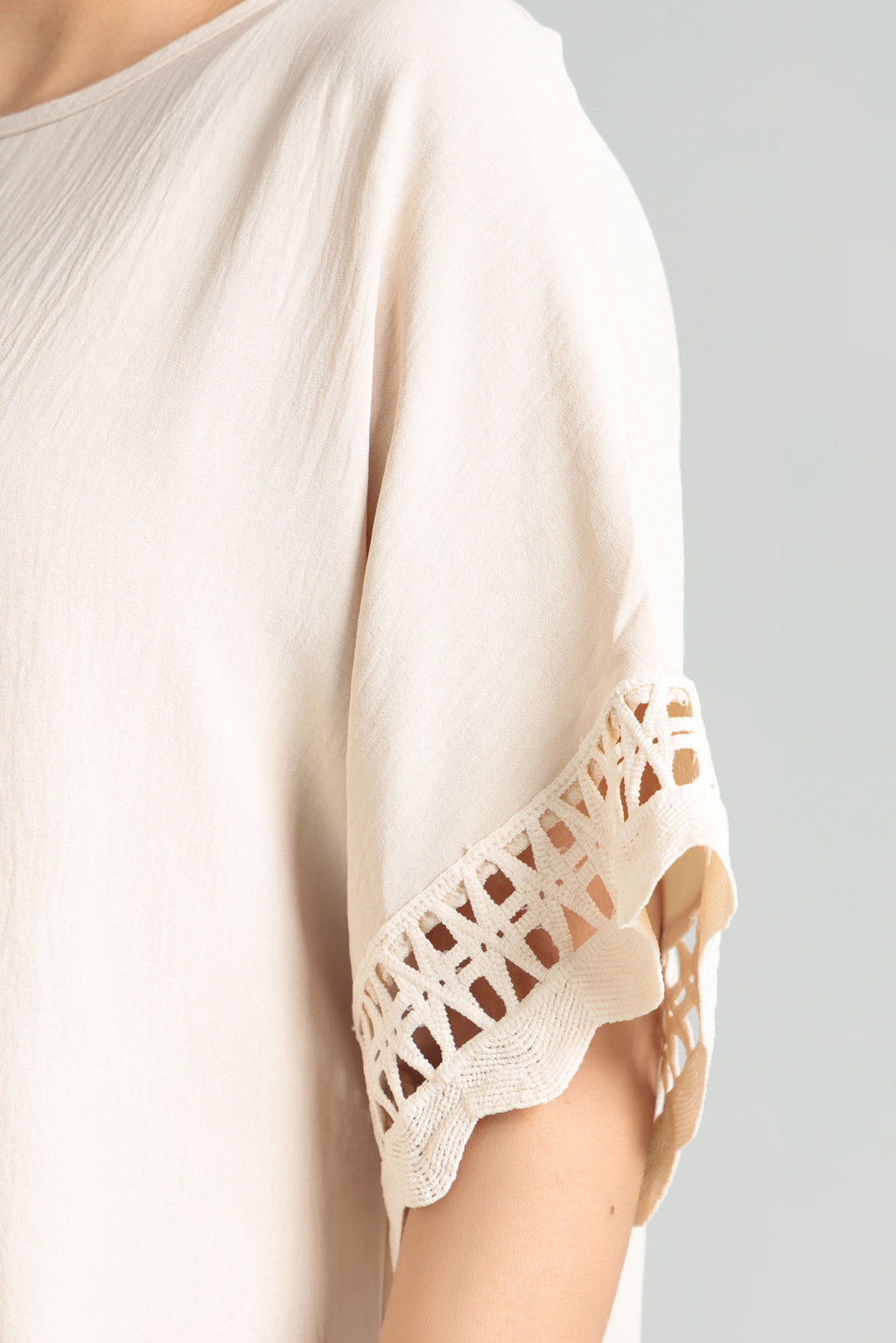 Women Blended Top - Skin