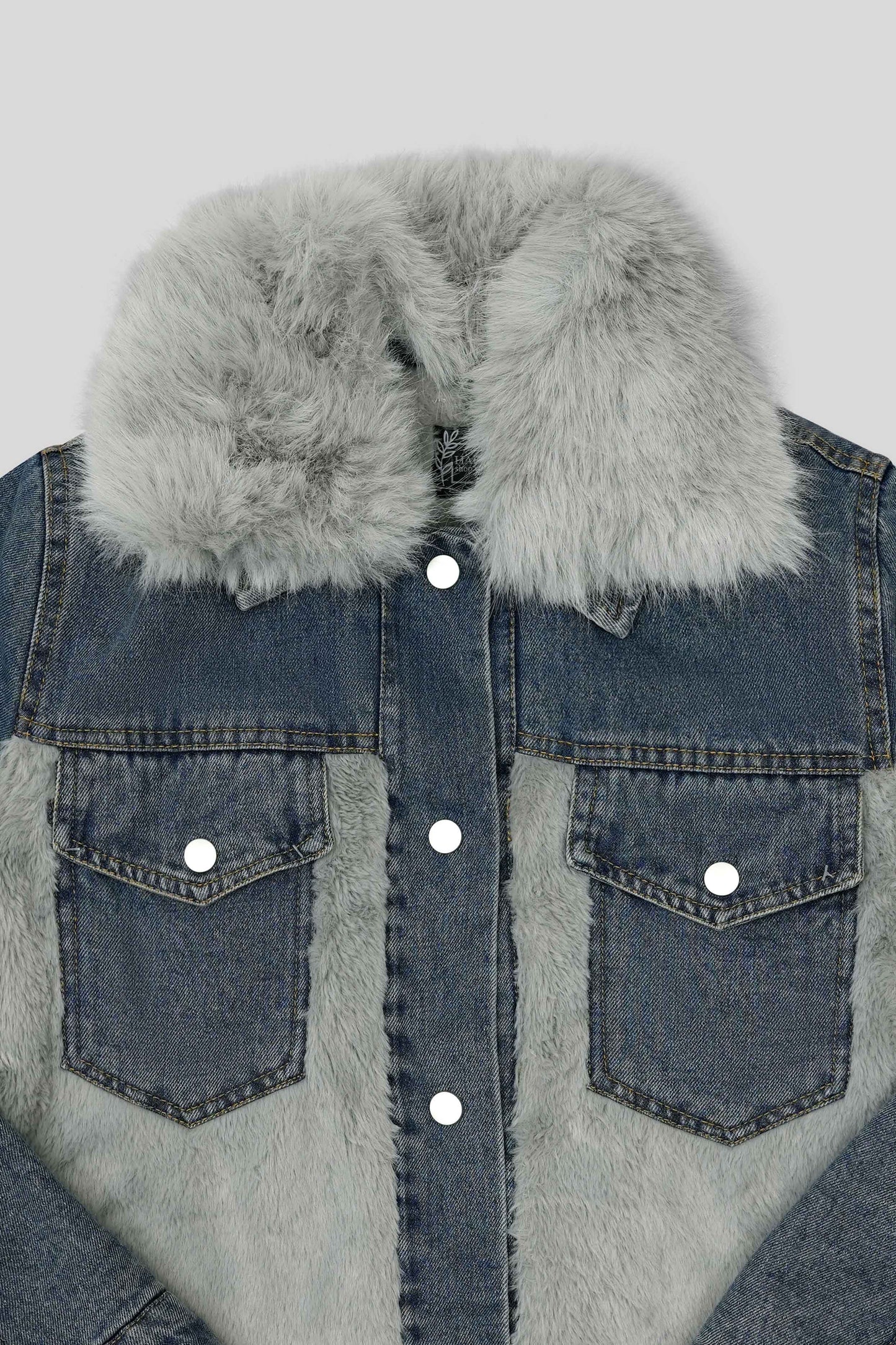 Women’s Outerwear Jacket - Faded Denim