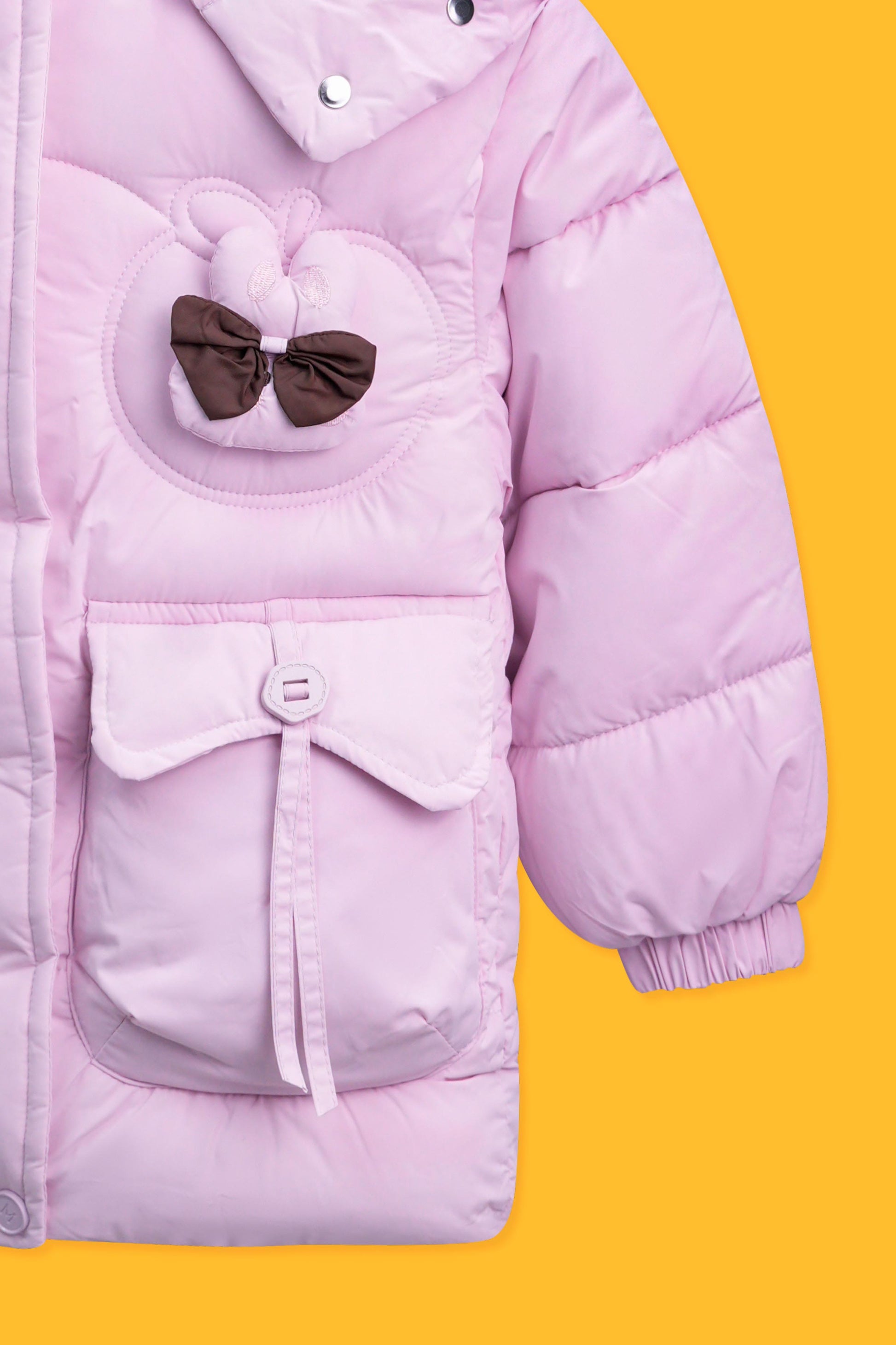 Little Girls Mid Length Parachute - Baby Pink