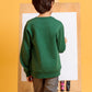 Junior Boys Screen Print Sweatshirt - Evergreen